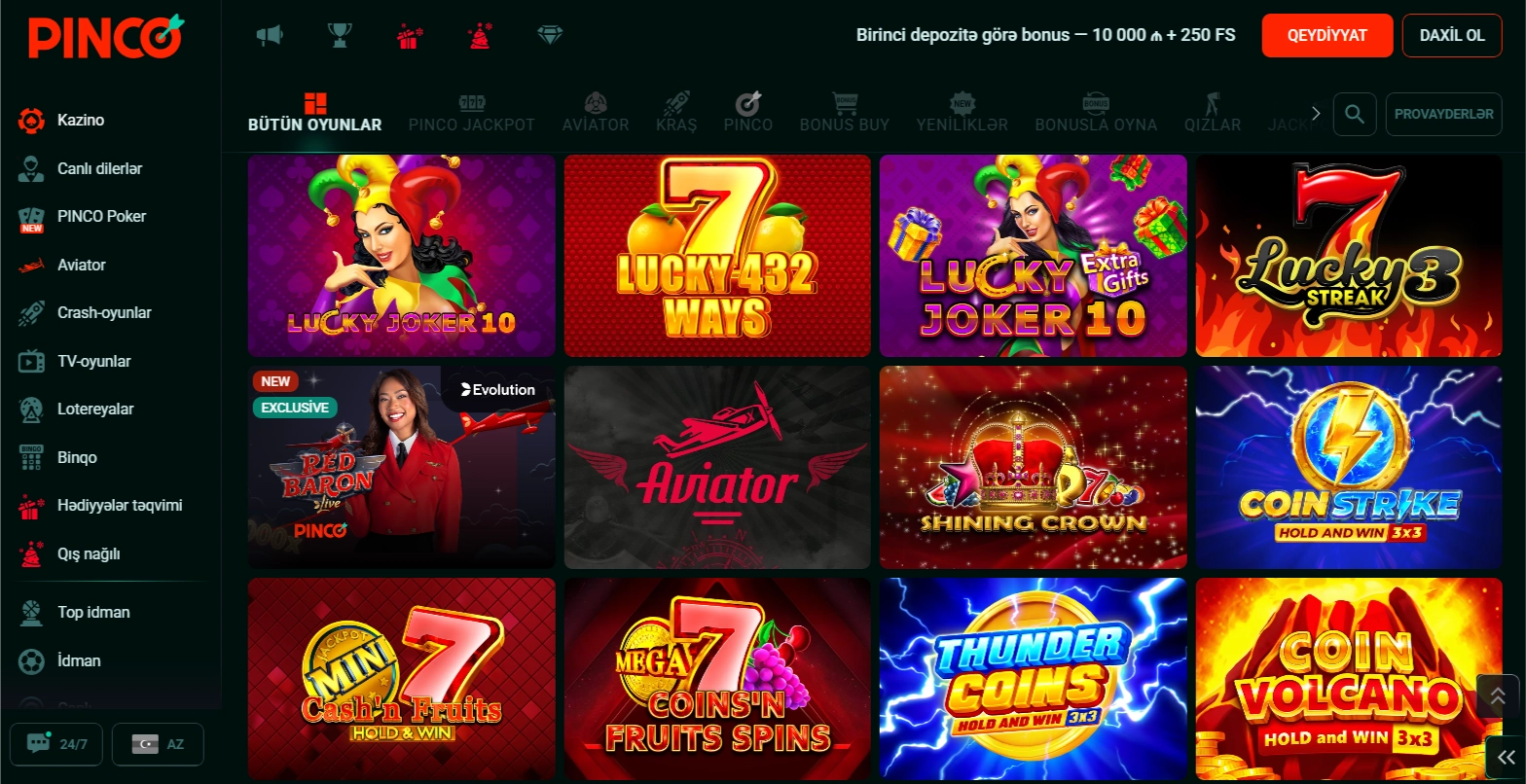 Necə tez keçmək olar Pinco registration: addım-addım təlimat